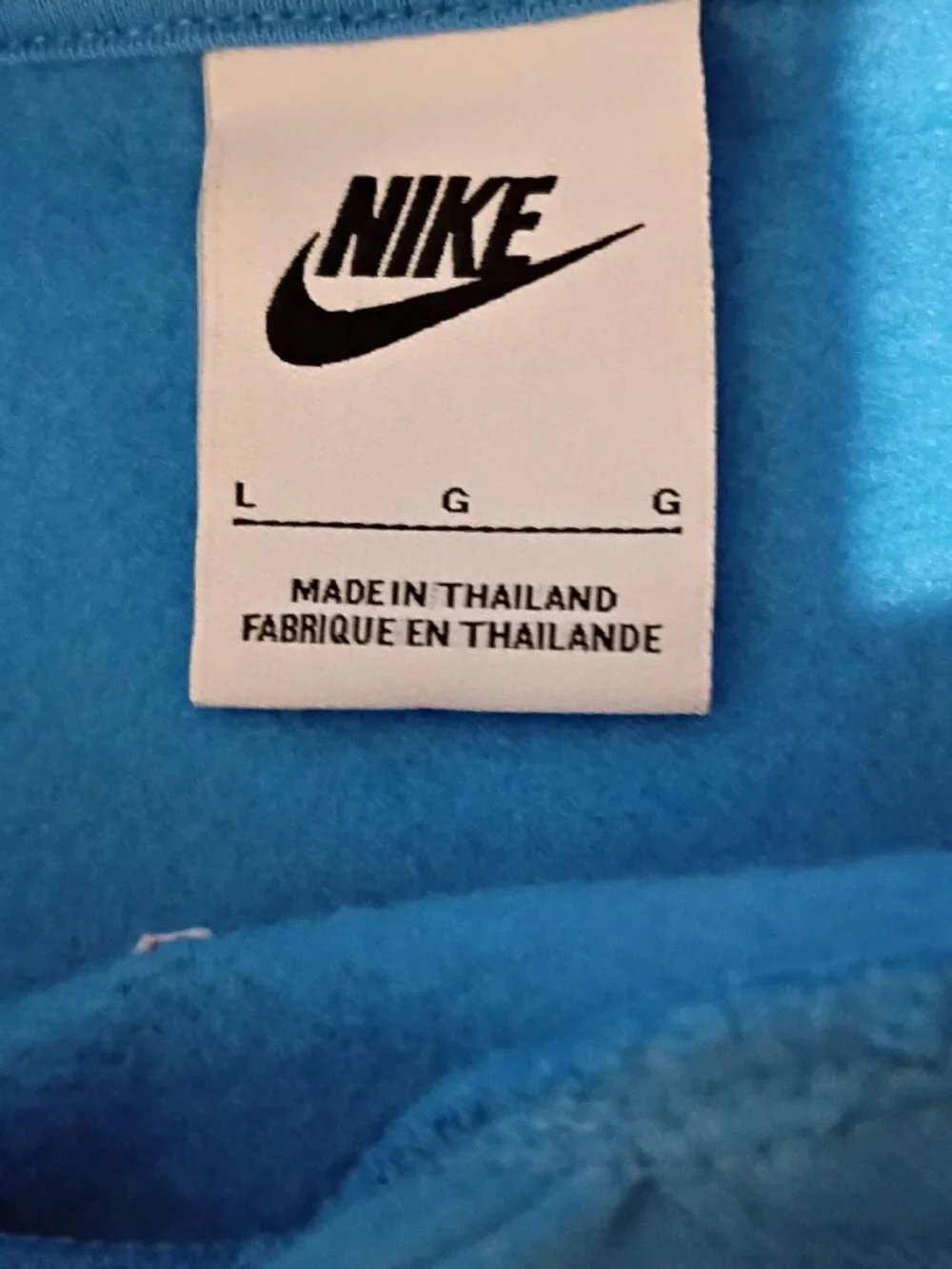 NIKE HOUSTON OILERS Pullover Hoodie Light Blue Large